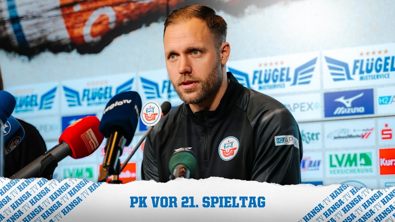 PK vor dem Spiel: F.C. Hansa Rostock vs. SV Wehen Wiesbaden | 3. Liga