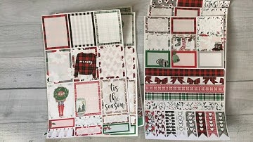 The Planner Society 2017 Christmas Digital Kit - Creating Box Stickers, Page Flags (Silhouette)