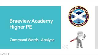 Braeview PE Command Words - Analyse