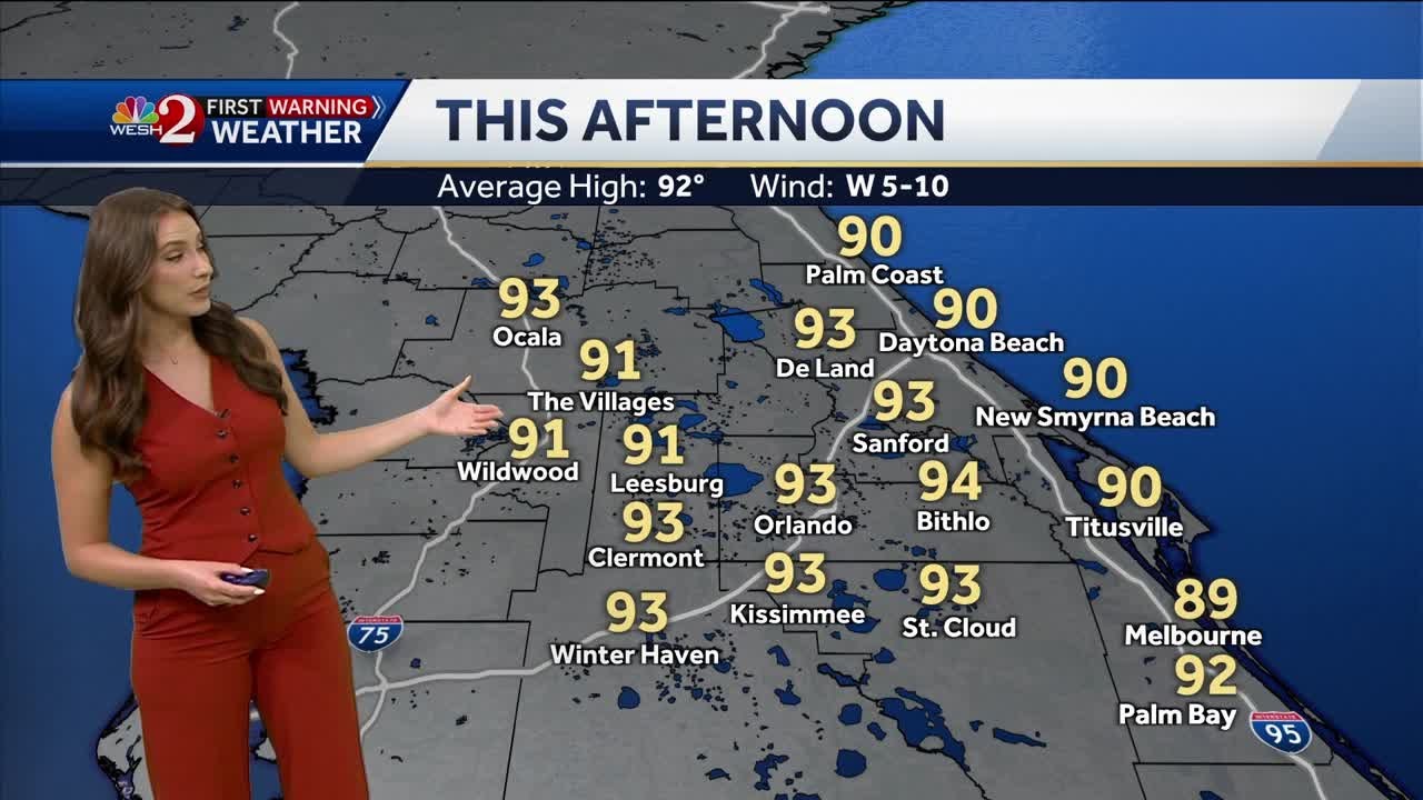 Rain chances increase Tuesday with temperatures feeling like triple ...