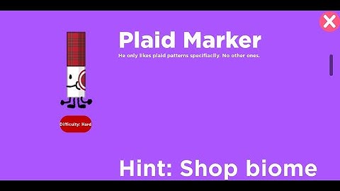 How to find Plaid Marker - Find The Markers