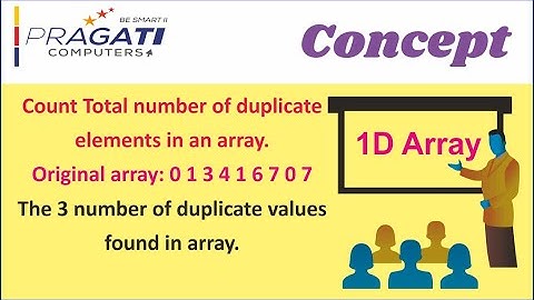 Count total number of Duplicate Elements in an Array.