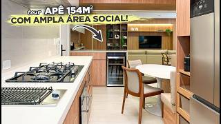 TOUR pelo APARTAMENTO de 154M² com ÁREA SOCIAL AMPLA e QUARTO de CRIANÇA LÚDICO | Gaby Garciia