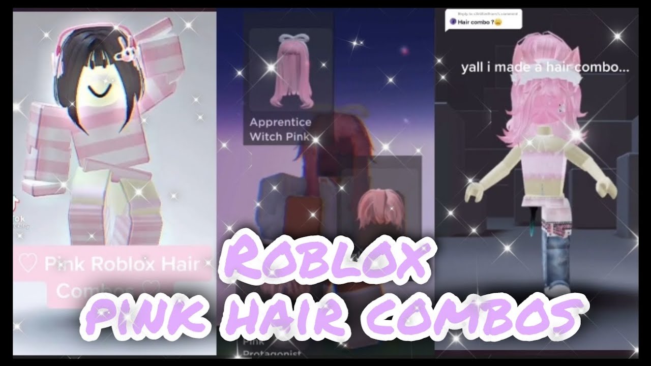 Roblox pink hair combos *tiktok compilation* - vqurxiie - YouTube