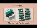 Marble Nails Tutorial by Nailed IT By Nits || Press On Nails