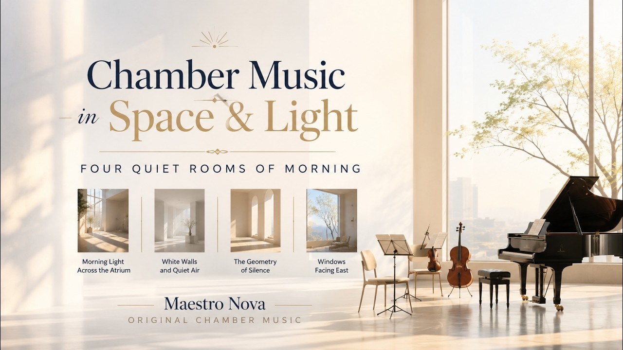 Tonton Chamber Music in Space & Light | Four Quiet Rooms of Morning di YouTube Tonton Chamber Music in Space & Light | Four Quiet Rooms of Morning di YouTube