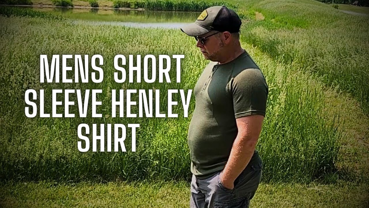 Mens Short Sleeve Henley Shirts | Mens Casual Henley Shirt