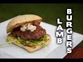 Lamb Burgers with Roasted Red Pepper Mayonnaise