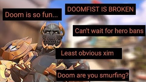 The average console doomfist experience