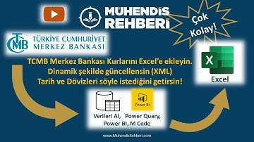 Excel ile TCMB Döviz Kurları ve Power Query ❤ - 2024 EVDS API anahtarı güncellemesine uygun!