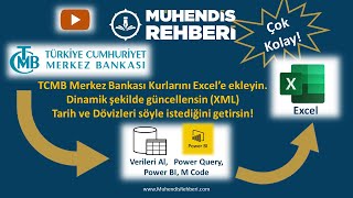 Excel ile TCMB Doviz Kurlari ve Power Query - 2024 EVDS API anahtari guncellemesine uygun