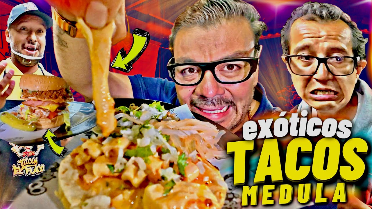 desde 1982.. EXÓTICOS TACOS callejeros El Flaco de MEDULA, MOLLEJA y SUADERO
