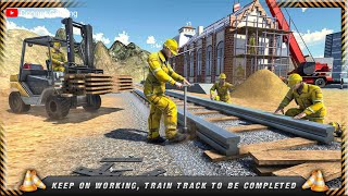 Train Track Builder Simulator | City Construction JCB Game 3d | Android Gameplay screenshot 5
