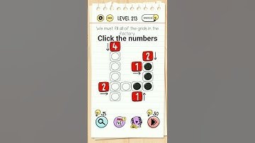 brain test level 213 like and subscribe