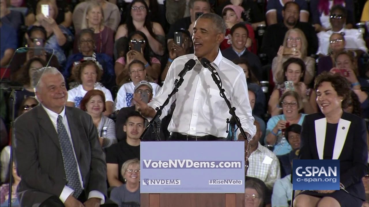 c-span channel Word for Word: Former President Obama Campaigns in Nevada (C-SPAN)