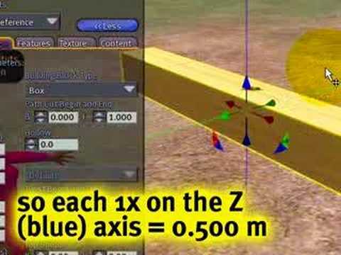 Reference ruler & grid - Second Life Video TuTORial QUICKTIP