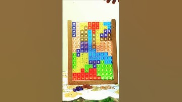 Playing colorful tetris puzzle blocks #colorful #puzzle #satisfying #tetris #games #asmr #fun #joy