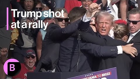 Watch: The Moment Donald Trump was shot at a rally in Butler, Pennsylvania