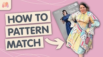 Learn how to pattern match! Easy Sewing Tutorial