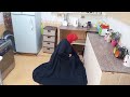 يلا بينا نروق المطبخ و ننشر الغسيل في البلكونه مع بعض 