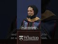 Wharton MBA student's graduation speech – embracing ISO as a "life posture"