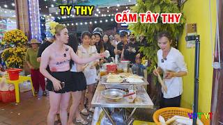 Ty Thy bất ngờ cấm Tây Thy điều này - Ty Thy Vlog Gỏi đu đủ