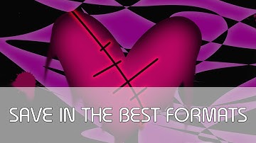 Photoshop CS5 How To Save & Best Save Formats Tutorial