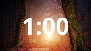 1 Minute Autumn/Fall  Countdown Timer With Music and Alarm (Simple Beep)