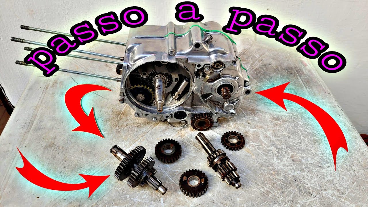 como montar a caixa de marcha da shineray 50cc