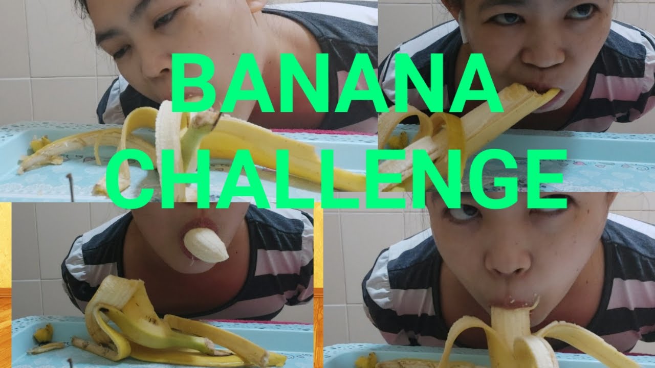 Banana Challenge No Using of Hand NoBraMelodiuos Girl29 YouTube