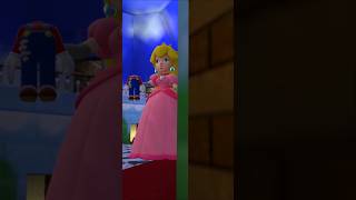 Giant Peach eats Mario