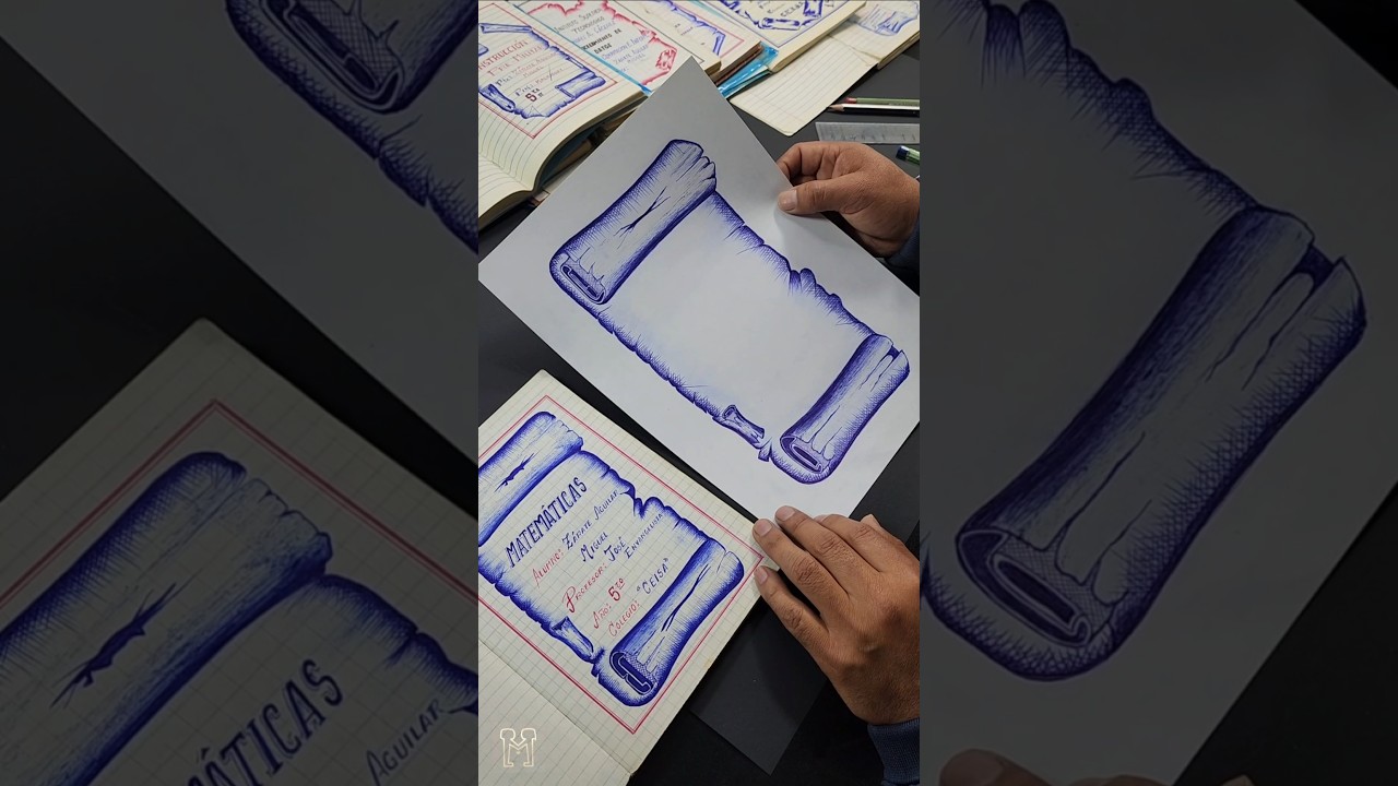 Mi papá nos muestra cómo hacía su carátula✨️ #cuadernosdemipapá #caratulas #estudiante #años80y90