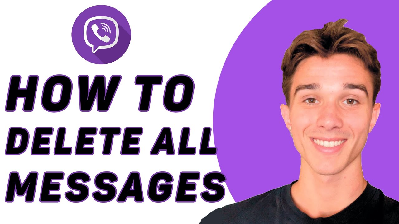 How To Delete All Messages On Viber For Everyone - YouTube