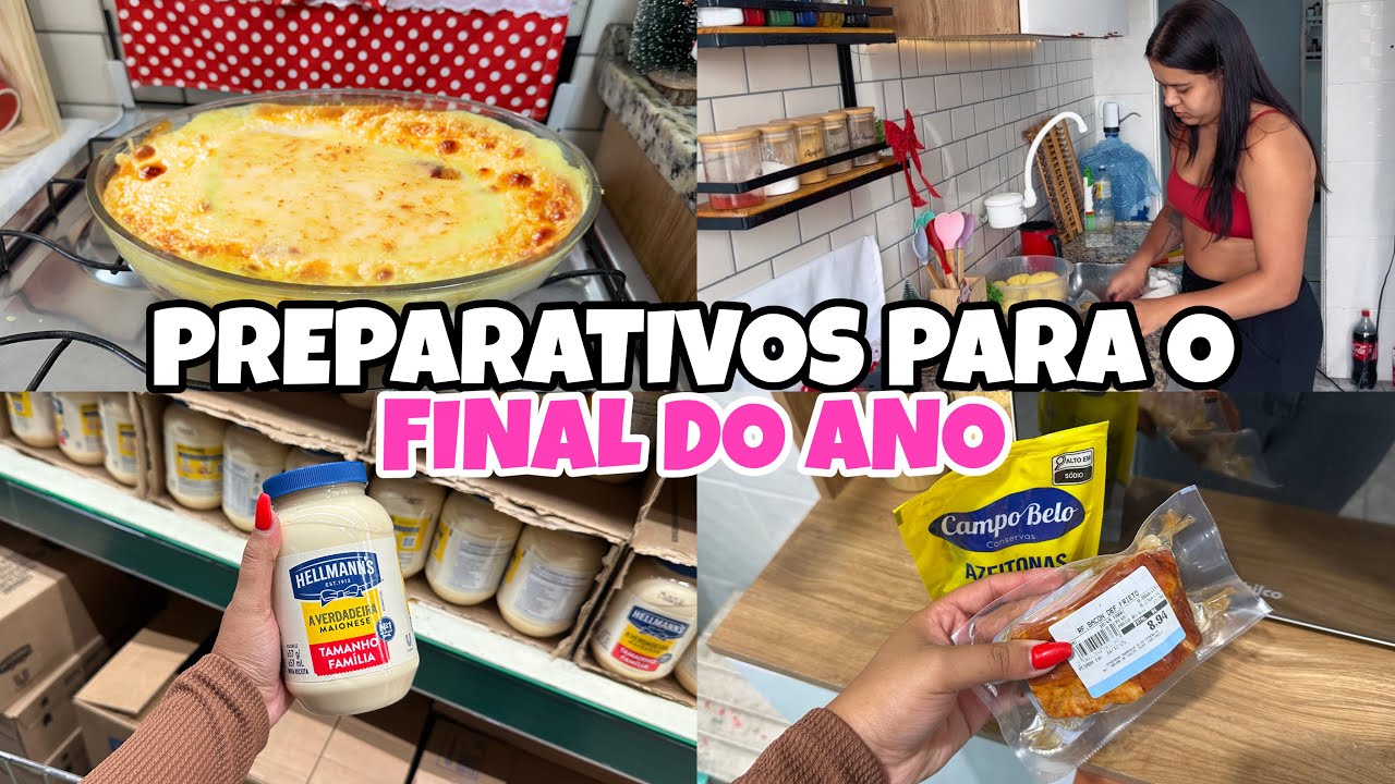 PREPARATIVOS PRO FINAL DO ANO| Compras no mercado| Receita nova para o ...