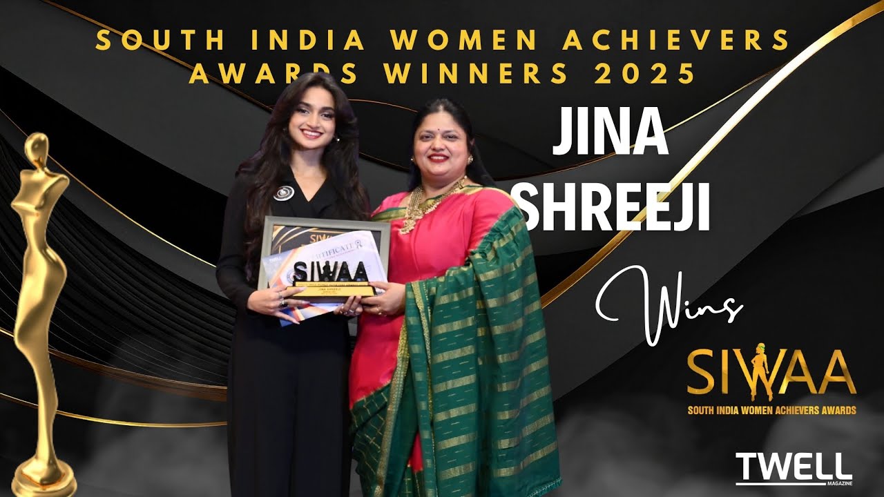 Jina Shreeji: Guinness Record Bharatanatyam Dancer Wins Art & Culture Award | SIWAA 2025 Bangalore