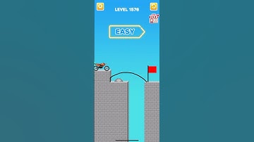 Draw bridge puzzle game level 1576#gaming #drawing #Shorts