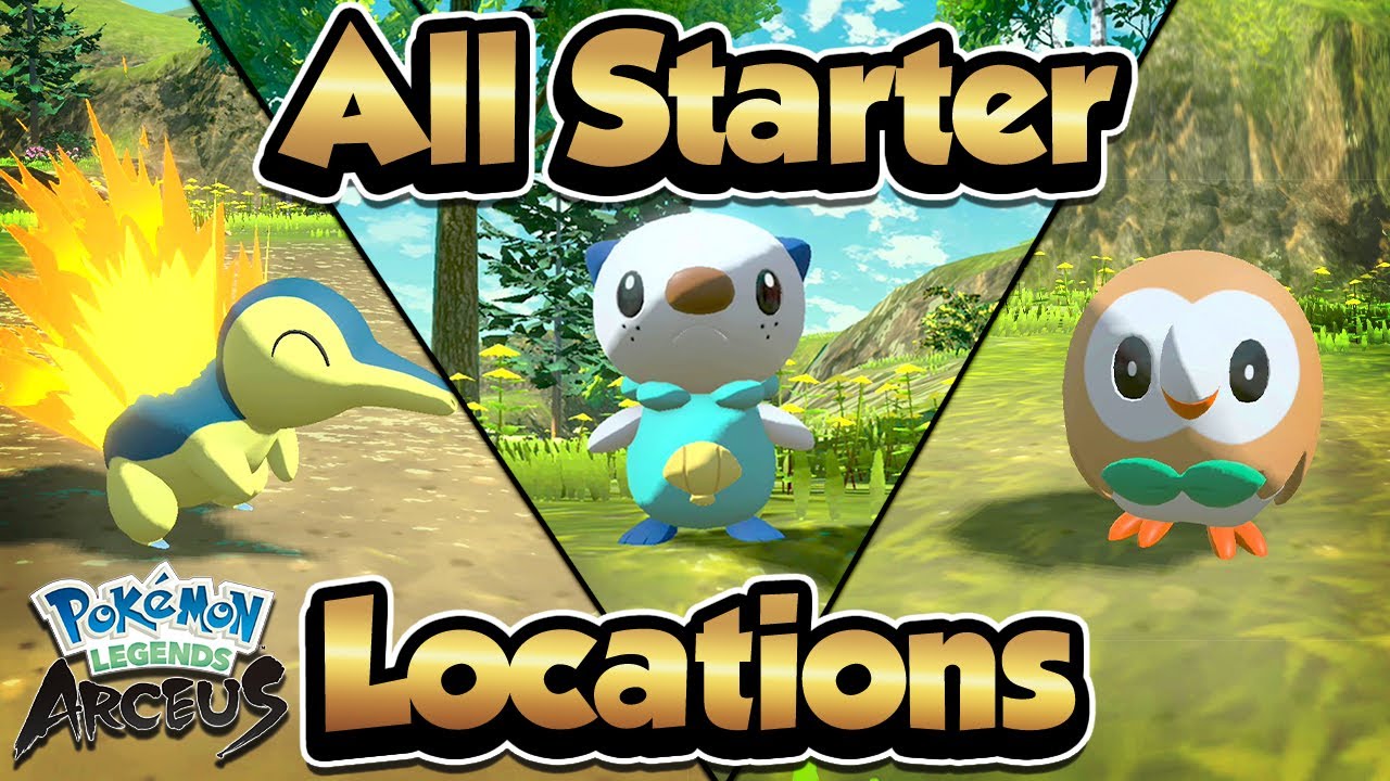 HOW TO CATCH ALL STARTERS IN POKÉMON LEGENDS ARCEUS?! 