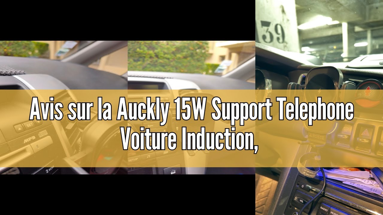Support Voiture Induction 15W ISEYOU - Serrage Auto - Noir