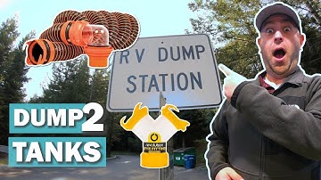 How to Hookup Dual RV Sewer Connections | Dumping 2 Grey Water Tanks