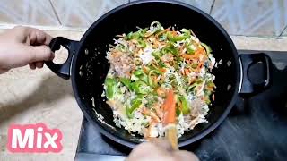 Chinese Rice Recipe | Egg Fried Rice With chicken | Original Authentic Traditional Chinese cuisine.