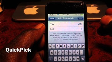 QuickPick - SBSetting Without Jailbreak On iPhone4s