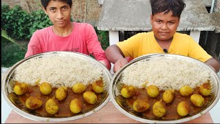 😱🔥🌶️ Spicy 18 Egg Curry With Rice Eating Challenge😱||Eating Competition||AH FOOD CHALLENGE||