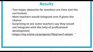 ED690 STEM Issues - STEAM education