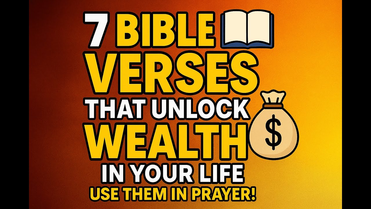 📖 7 Bible Verses That Unlock Wealth 💰 | Use These Scriptures to Attract ...
