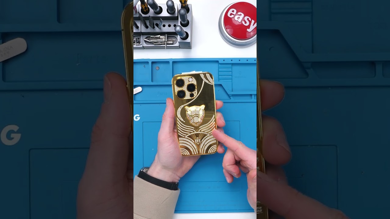 Building A CUSTOM 24k GOLD iPhone 14 Pro... 