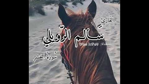 تلاوة مختارة من سورة الحشر || القارئ سالم الرويلي