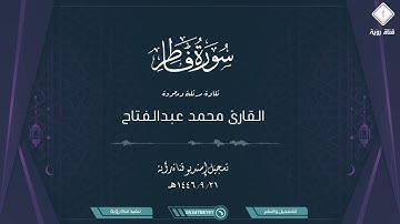 تلاوة مرتلة ومجودة لسورة فاطر القارئ محمد عبدالفتاح | تسجيل جودة عاليه.