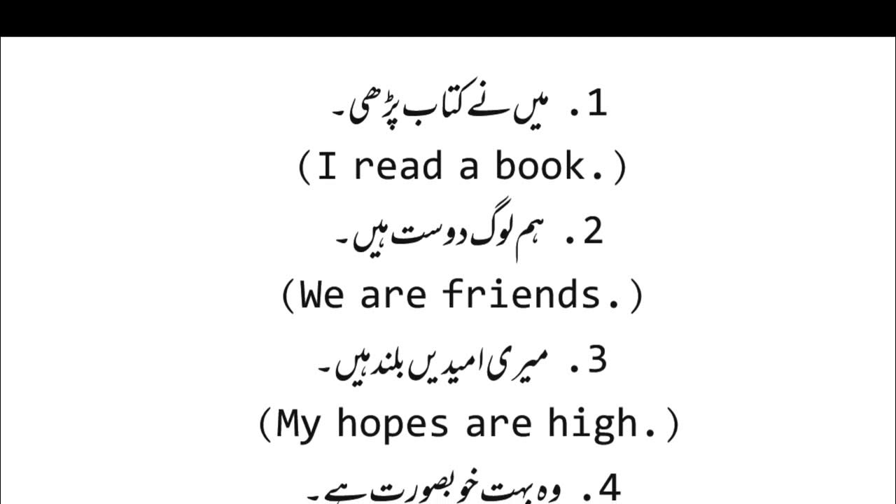 Master English Vocabulary Speaking and Translating to Urdu. English