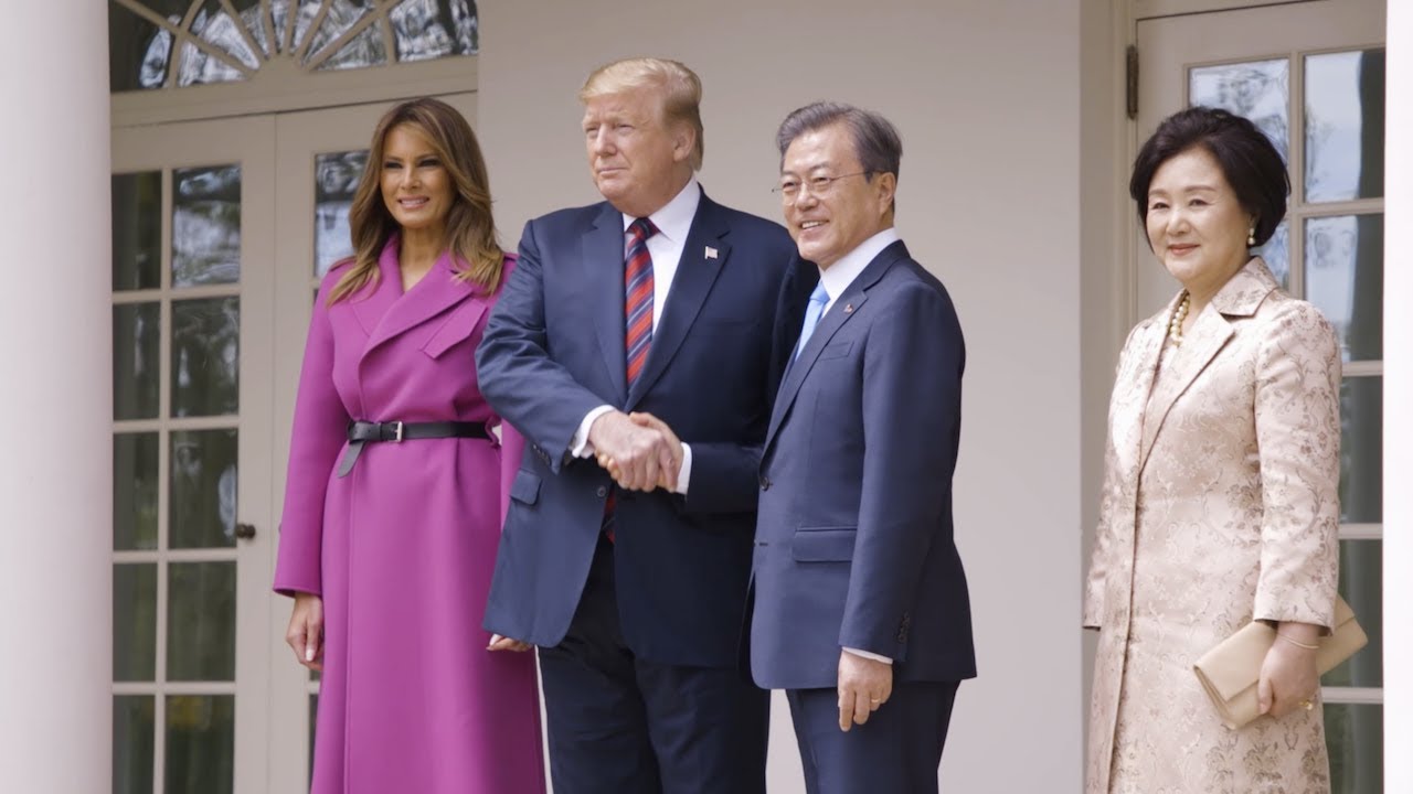 President Trump And The First Lady Meet With The President And First 