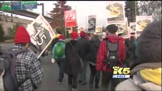On the march for $15 - SeaTac to Seattle